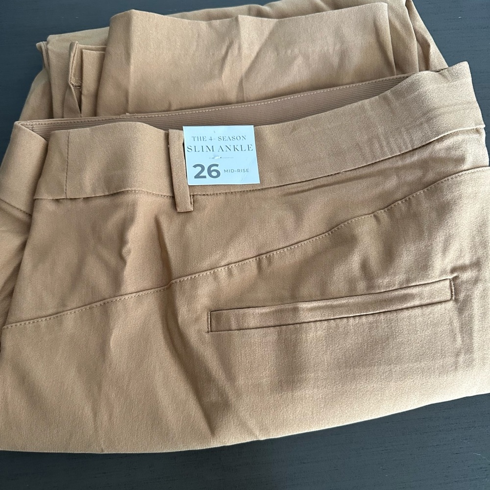 Lane Bryant Slim Ankle Pants - Beige